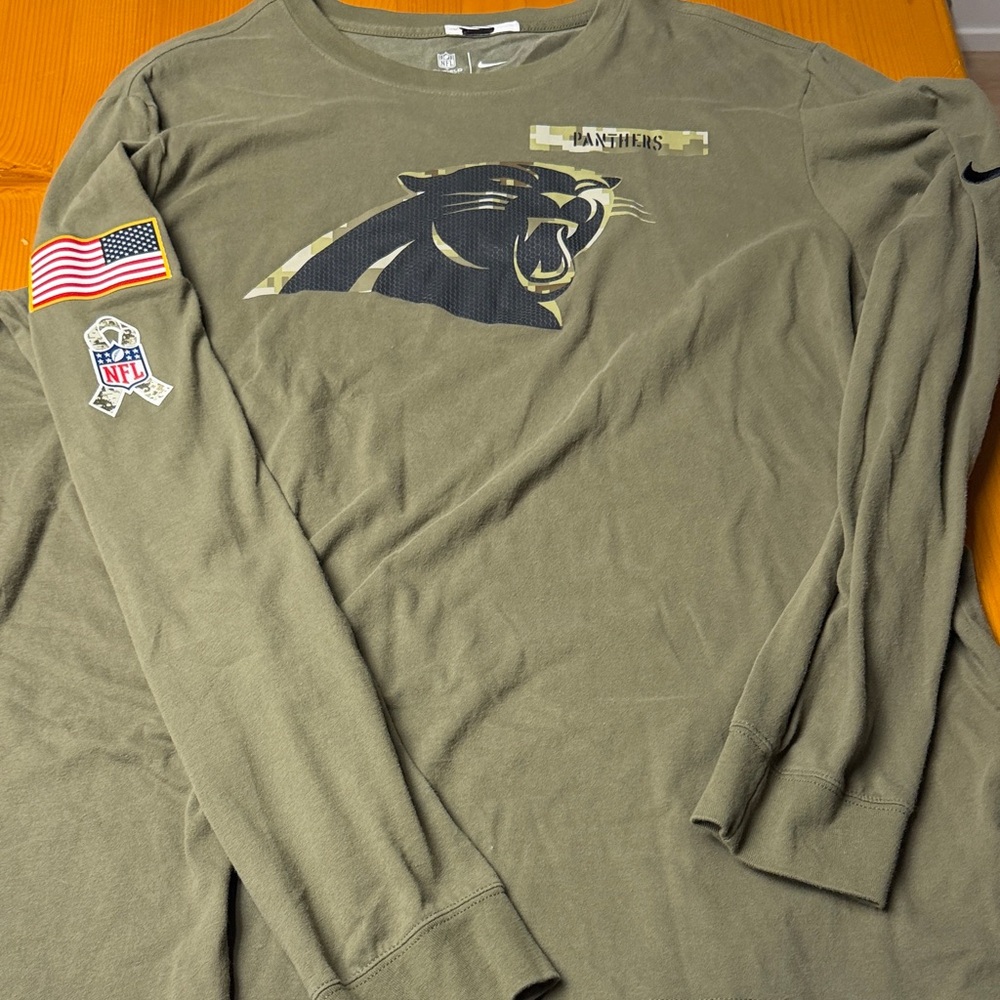 Carolina Panthers Military Nike NFL Team Long Sleeve Shirt